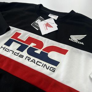 ●送料390円可能商品 ホンダ HONDA RACING 新品 メンズ BIGシルエット 半袖 Tシャツ 黒[A510709BB-BLK-M] 一 三 壱★QWER