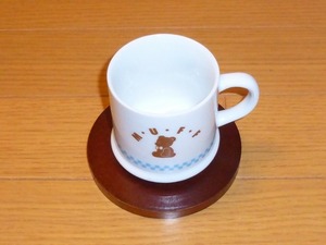 ☆☆　新品　かわいいくまのコーヒーカップ　コースター付　☆☆