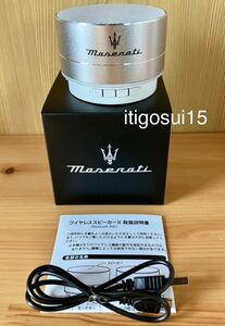 ★レア【未使用】マセラティ MASERATI★ワイヤレス スピーカー Bluetooth 対応★ノベルティ★マセラッティ マセラーティ