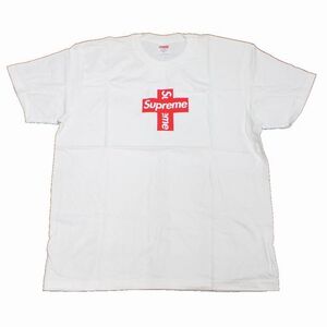 SUPREME シュプリーム Cross Box Logo Tee クロスボックスロゴ Tシャツ M ホワイト