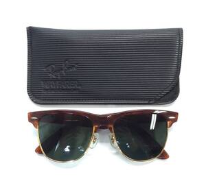 Vintage Rayban レイバン B&L ボシュロム WAYFARER MAX ウェイファーラーマックス サングラス メガネ 眼鏡 フレーム ブラウン 砂打ちあり