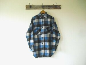 ARCTIC Wool Shirt（1950s ～）北極　ウールシャツ　Made in U.S.A.　ブルーブラック　ワークシャツ　＠14 1/2（M）　美USED　ヴィンテージ