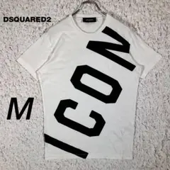 『DSQUARED2』　Tシャツ ビッグロゴ　ICON 希少　ホワイト　【M】