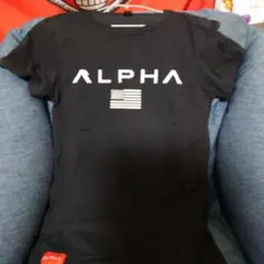 ALPHA ブラック 半袖Tシャツ Mサイズ