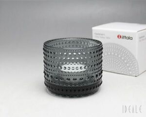 イッタラ iittala カステヘルミ キャンドルホルダー 64mm グレイ 箱入り 北欧雑貨 ギフト 結婚祝い プレゼント 贈り物 新生活応援