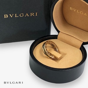 【ITBKQ0TGSEFK】未使用級 BVLGARI ブルガリ K18YG ペリドット B-zero1 ビーゼロワン リング 指輪 8.6g #52