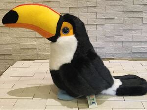 美品　ぬいぐるみ　オオハシ　キュート　CUTE 鳥　足にマグネット入り　南米の鳥　