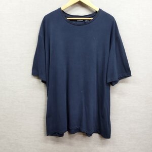 I845 346 Brooks Brothers ブルックスブラザーズ Tシャツ 半袖 カットソー クルーネック コットン シンプル 無地 ロゴ 刺繍 ネイビー XL