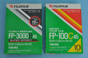 期限切れ ★　FUJIFILM フジフィルム フジカラー インスタントフイルム　FP-100C 45 FP-3000B 45 2本　★ 