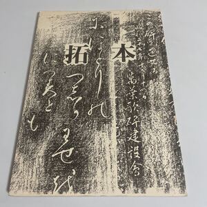 拓本の記録 平成3年発行 西村紅邨 書道