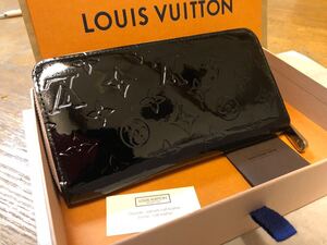 【美品】LOUIS VUITTON ルイヴィトン ラウンドファスナー 長財布 ヴェルニ ジッピーウォレット