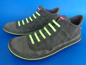 14714■新品 未使用 Camper Beetle K300327 002 Casual Shoes カンペール ビートル レザー シューズ 緑 カーキ 43