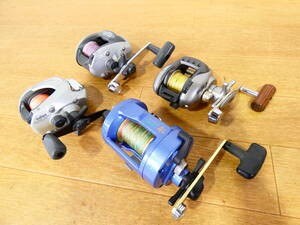 △【中古】(R2) DAIWA /RYOBI /アルファタックル /など /ベイトリール /まとめ /4点 /バス釣り / 海釣り /リール / @60