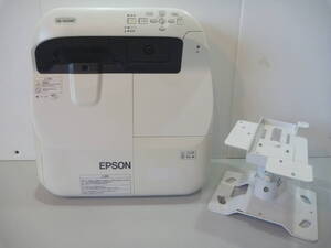 ☆EPSON☆EB-1410WT H480D プロジェクター ランプ使用時間：689H/0H 本体のみ 天吊り金具付 ジャンク品