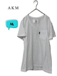 AKM エーケーエム　スラブポケットTシャツ　M