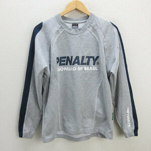 ｚ■ペナルティ/PENALTY スウェットトレーナー【Ｍ】灰色/MENS■91【中古】