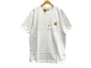 Carhartt (カーハート) Loose Fit S/S POCKET T-SHIRT ポケットTシャツ K87-M 半袖 カットソー コットン100％ M ホワイト メンズ/009