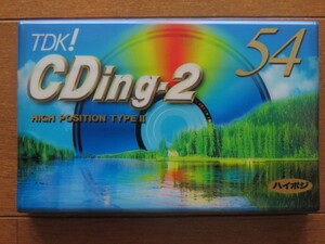 ☆即決ラスト１本★未開封品☆【TDK】CDing-2★カセットテープ★ハイポジ★５４分☆