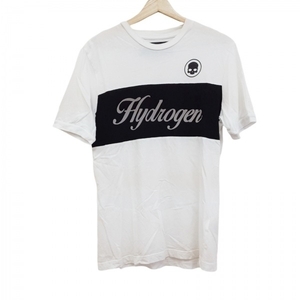 ハイドロゲン HYDROGEN 半袖Tシャツ - 白×黒×ライトグレー メンズ クルーネック トップス