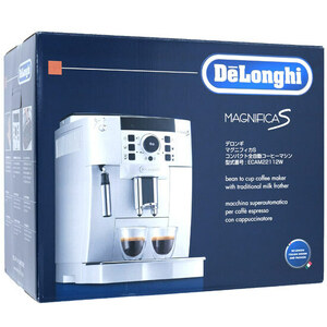 DeLonghi 全自動コーヒーメーカー マグニフィカS ECAM22112W ホワイト 未使用 [管理:1150013626]