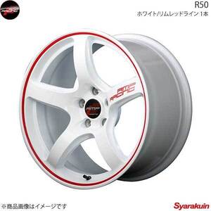 RMP RACING/R50 フィット GR系CROSSTAR アルミホイール 4本セット 【16×6.0J 4-100 INSET43 ホワイト/リムレッドライン】