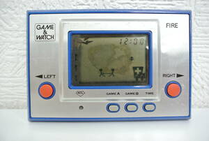 ゲーム祭 任天堂 ゲームウォッチ ファイア RC-04 通電確認済 長期保管品 昭和レトロ Nintendo GAME&WATCH FIRE