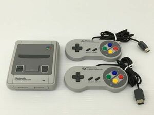 K18-995-0526-034【中古/美品】任天堂 ニンテンドークラシックミニ「スーパーファミコン」本体とコントローラーのみ ※動作確認済み