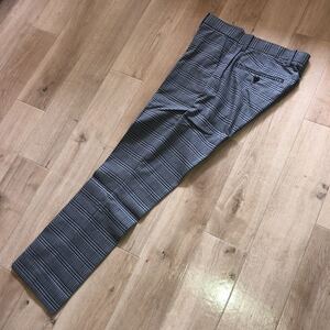 GAP SLACKS スラックス 28 新品 タグ付き チェック グレー パンツ ギャップ