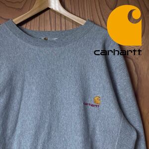 Carhartt カーハート 胸刺繍ロゴ リバースウィーブ同型 スウェット トレーナー ワンポイント プルオーバー ワーク チャンピオン