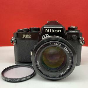 □ Nikon FE2 一眼レフカメラ フィルムカメラ ボディ NIKKOR 50mm F1.4 Ai レンズ 動作確認済 現状品 ニコン