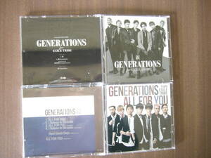 GENERATIONS from EXILE TRIBEのシングル（CD+DVD）セット/10th「ALL FOR YOU（オール フォー ユー）」 ＋ 12th「涙」（なみだ）/CD+DVD