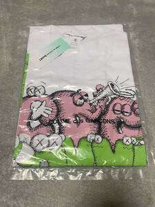 新品 正規品 ☆ XL ☆ COMME des GARCONS SHIRT x KAWS ☆ ギャルソン シャツ カウズ ロゴ CDG 21AW FH-T004