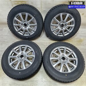 ヤリス アクア 等 エクスター 5.5-14+38 4H100 2020年製 グッドイヤー アイスナビ6 175/70R14 14インチ スタッドレス 4本セット 792286 009