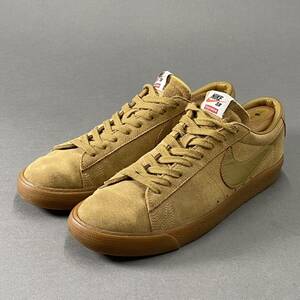 ♪3f15 Supreme シュプリーム × NIKE SB ナイキ 716890-229 Blazer Low GT ローカットスニーカー シューズ ゴールデンベージュ 28cm