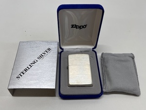 1円スタート!!Zippo ジッポー STERLING SILVER 純銀 ＃13 2003年 スターリングシルバー 火花〇 着火未確認 ライター 箱 未使用◆6-14