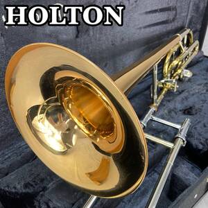 HOLTON　ホルトン　テナーバストロンボーン　TR150 TenorBass　Trombones 金管楽器 太管　ラッカー　マウスピース　ハードケース