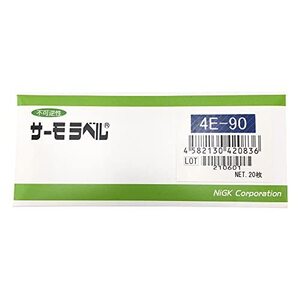 日油技研工業サーモラベル4点表示屋外対応型不可逆性90度4E90