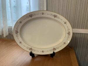 Noritake ノリタケ アイボリー R.C 楕円皿 オーバル 大皿 盛皿 サンドイッチプレート 約35cm