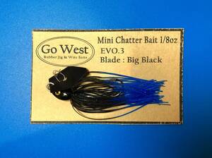 EVO.3-35 GoWest ミニチャターベイト 1/8oz (Big Black Blade)