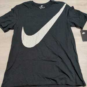 ラスト 新品未使用 NIKE 半袖 Tシャツ Mサイズ SWOOSH ビッグロゴ スウォッシュ ナイキ メンズ 黒 ブラック