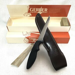 1円～ デッドストック級 オールドガーバー GERBER アーモアハイド ミニマグナム シースナイフ W/S SCABBARD アウトドア IW406AKGRBLP05WSC