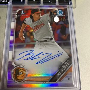 2019 bowman chrome BLAINE KNIGHT auto /499