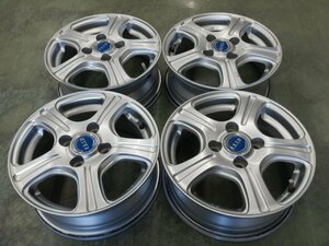 社外 BRIDGESTONE ブリヂストン FEID NK6 13インチアルミホイール 4穴 PCD100 5J +35 JWL-T トヨタ パッソ サクシード 三菱 トッポ