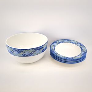 未使用品】 ロイヤルドルトン GREN ORA ボウル+プレート5Pセット ROYAL DOULTON 1996〜2001年 洋食器 ◆3107/SBS通り店