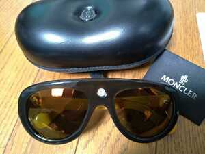 MONCLER（モンクレール）ティアドロップ サングラス ACETATE SUNGLASSES ブラウン x イエロー　ML0001 47G 