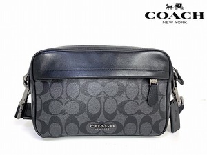 極美品★送料無料★ コーチ メンズ COACH グラハム シグネチャー クロスボディー ショルダーバッグ