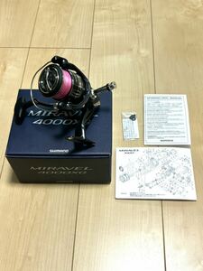 【美品】シマノ　22ミラベル　4000XG PEライン、ゴメクサスリールスタンドセット　検)SHIMANO