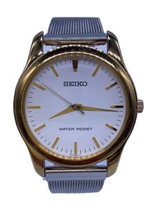 SEIKO◆クォーツ/アナログ/-/WHT/SLV/7N01-0DE0