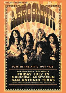 ポスター★エアロスミス（Aerosmith）1975 USツアー レプリカポスター★スティーヴン・タイラー/ジョー・ペリー/闇夜のヘヴィ・ロック