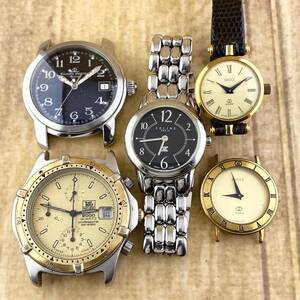 【1円〜】BAUME&MERCIER ボーム&メルシエ/TAGHeuer タグホイヤー/GUCCI グッチ他 腕時計 メンズ レディース 5本セット まとめ ジャンク